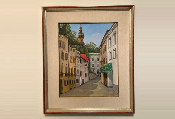 Gemälde vom Standort in der Obestadt